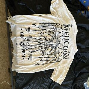 Affliction tan Graphic T-Shirt